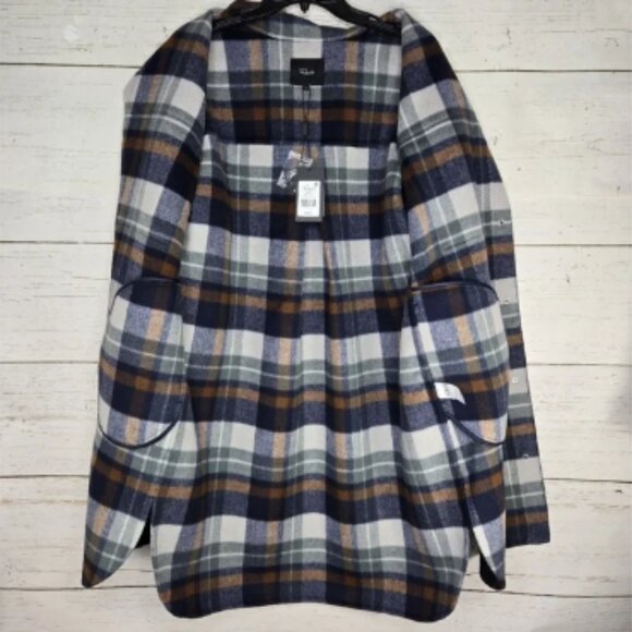 Rails Jaro Plaid Button Up Long Sleeve Coat - Picture 1 of 4